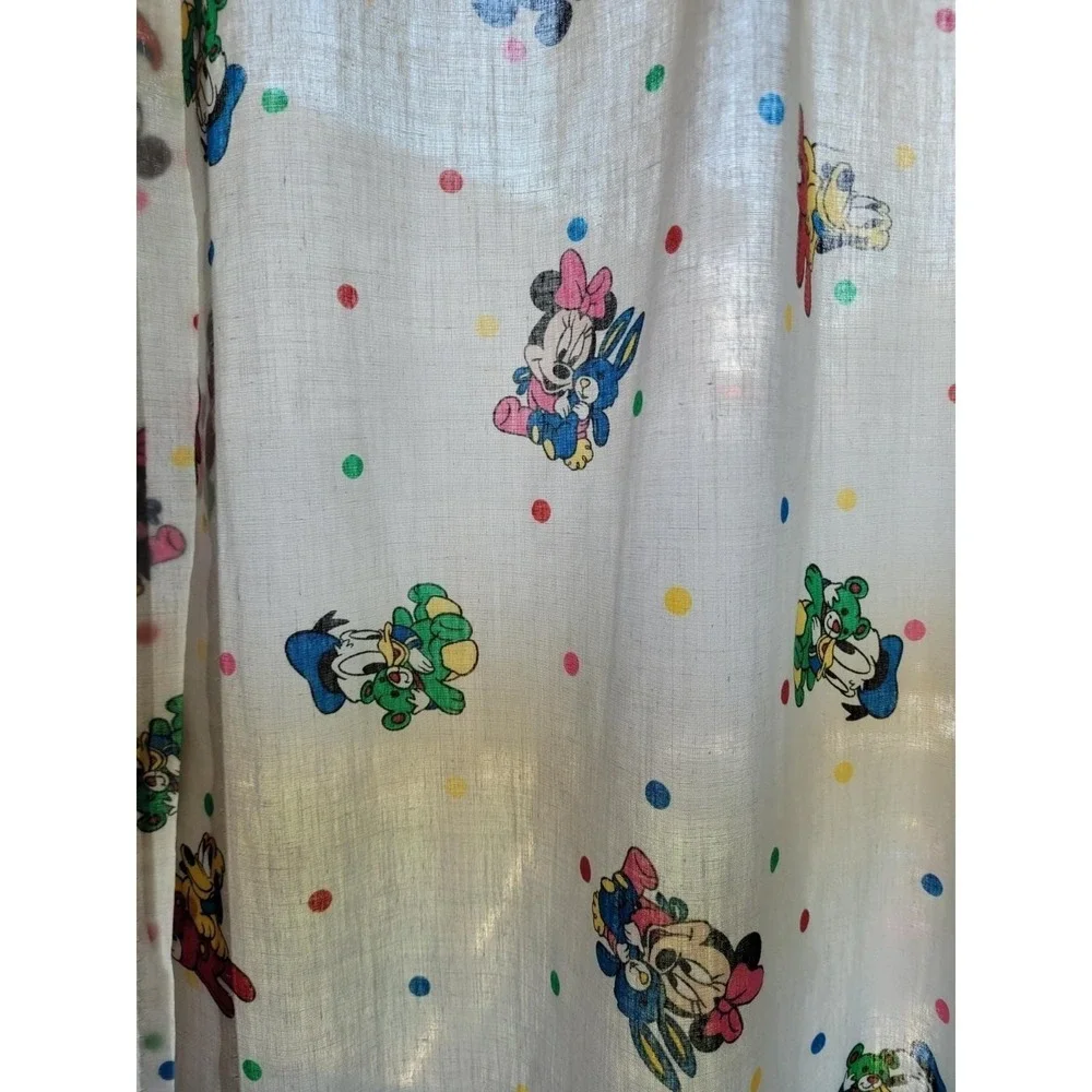 Vintage Dundee Disney Baby Mickey & Friends Curtains Set 42x64, 2 Panels‎